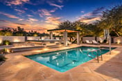 Modern estate w/heated pool & outdoor kitchen