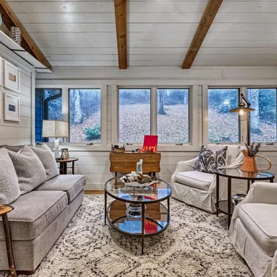 Mountain retreat w/ pond & fire pit