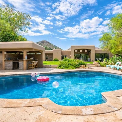 Luxury estate w/Camelback Mt view + heated pool