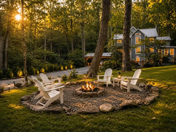 Mountain retreat w/ pond & fire pit